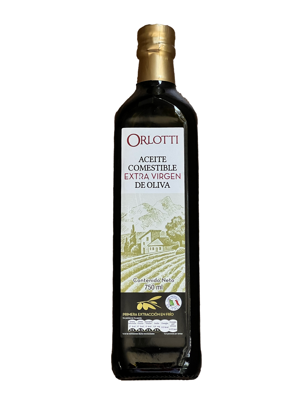 Aceite Extra Virgen de Oliva Orlotti 750 ml