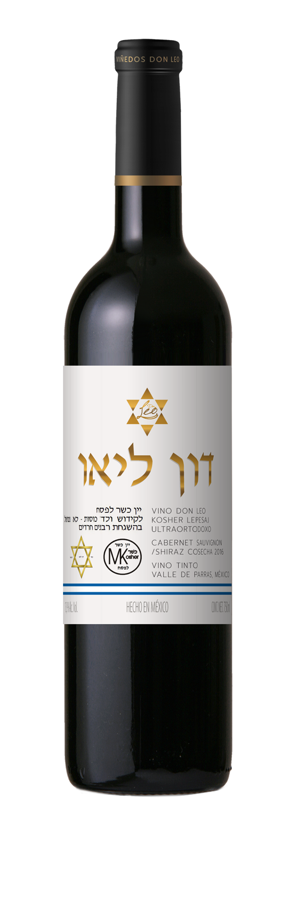Vino Tinto Don Leo Grado Kosher Cabernet Shiraz 750 ml
