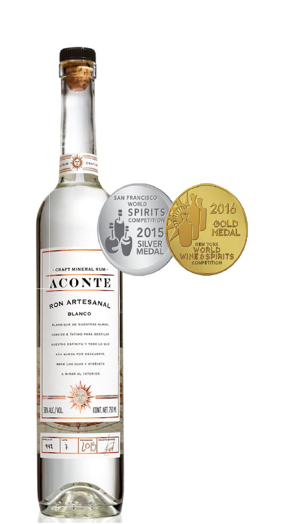 Ron Aconte Blanco 750 ml