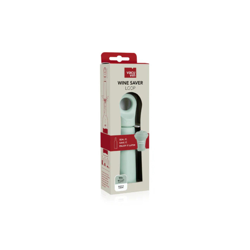 Vacuvin Wine Saver Loop Jade, estuche