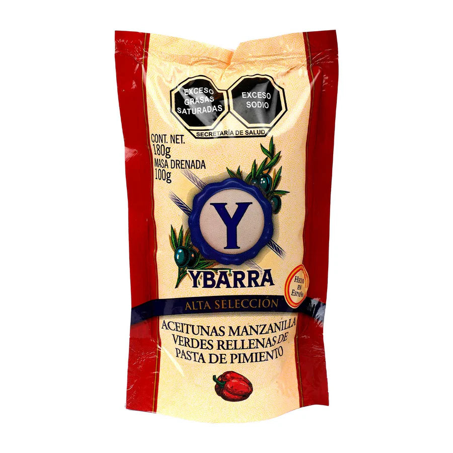 Aceitunas Ybarra Rellenas de Pasta de Pimiento Doy 180 g