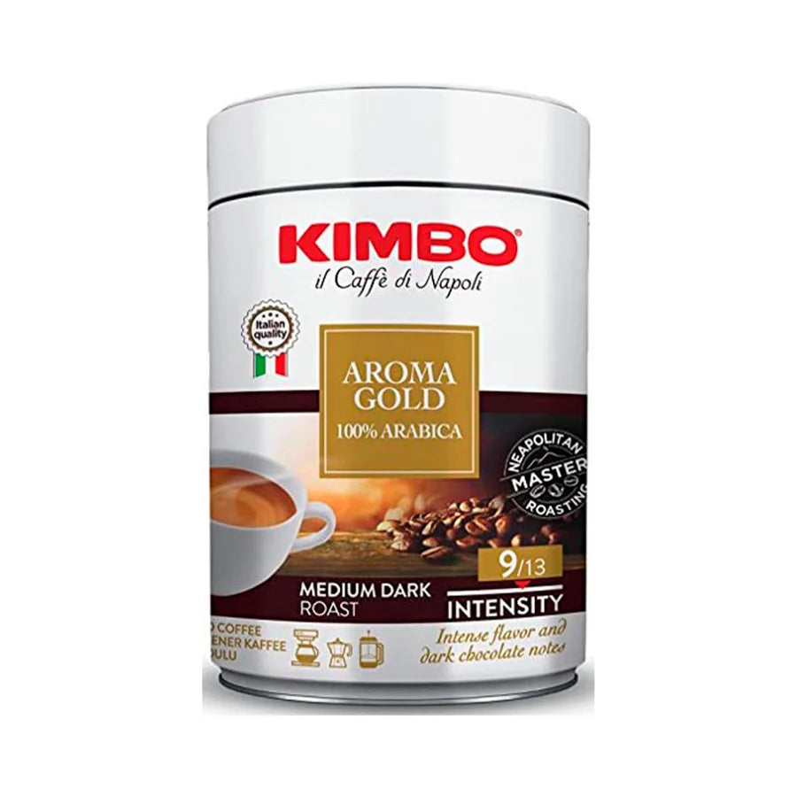 Cafe Kimbo Tostado y Molido Aroma Oro Lata de 250 g
