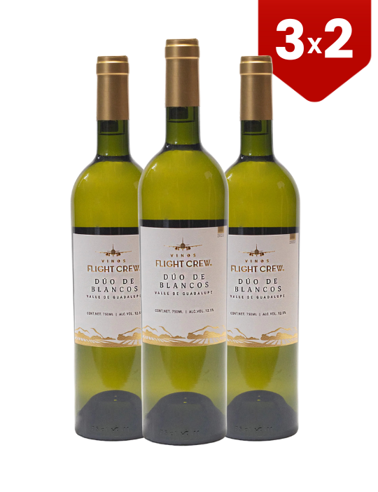 3X2 Vino Blanco Flight Crew Duo de Blancos 750 ml