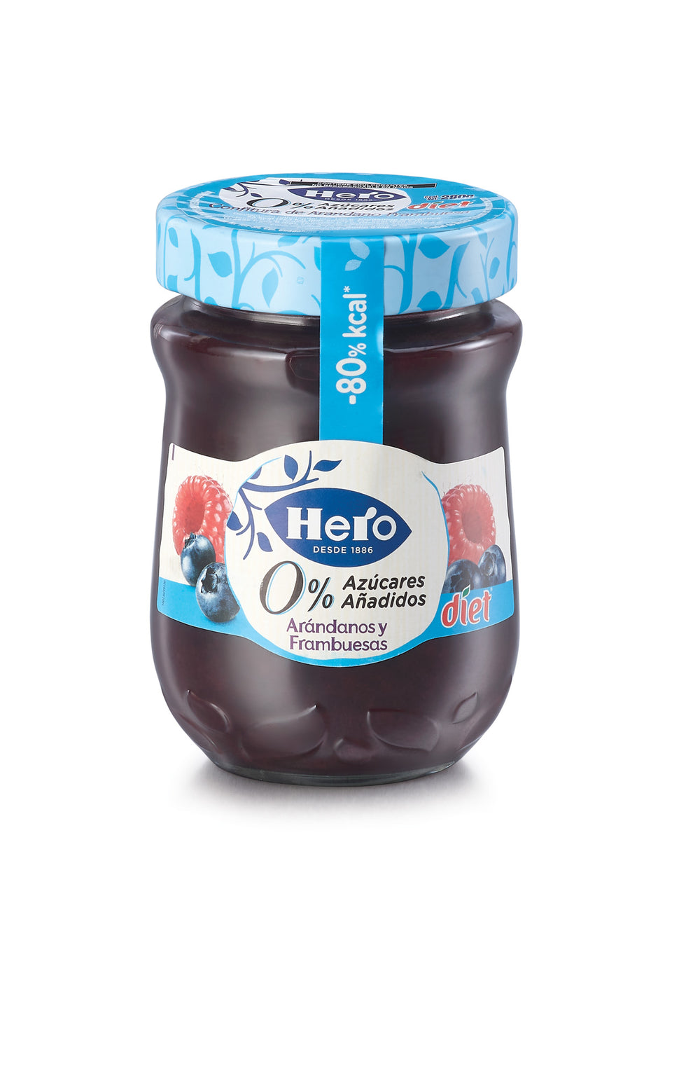 Hero Mermelada Diet Arandano Frambuesa 280 g