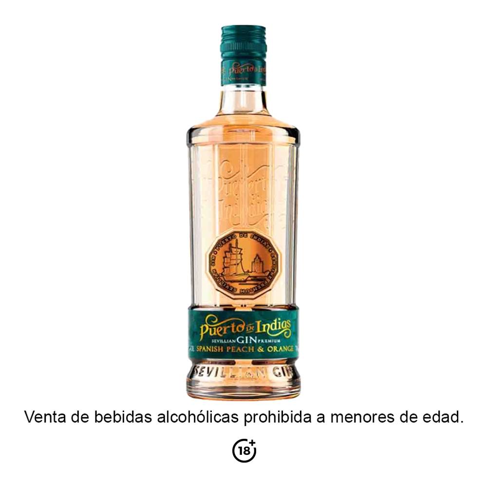 Ginebra Puerto De Indias Peach & Orange 750 Ml