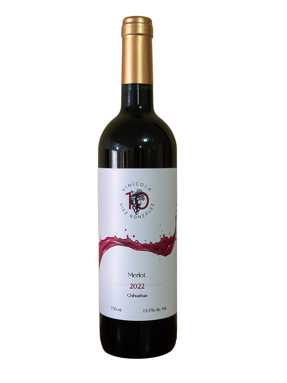 Vino Tinto Vinicola Diez Gonzalez Merlot 750 ml