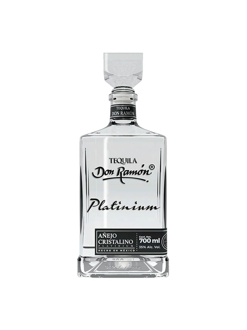 Tequila Don Ramon Añejo Cristalino Platinum 700 Ml