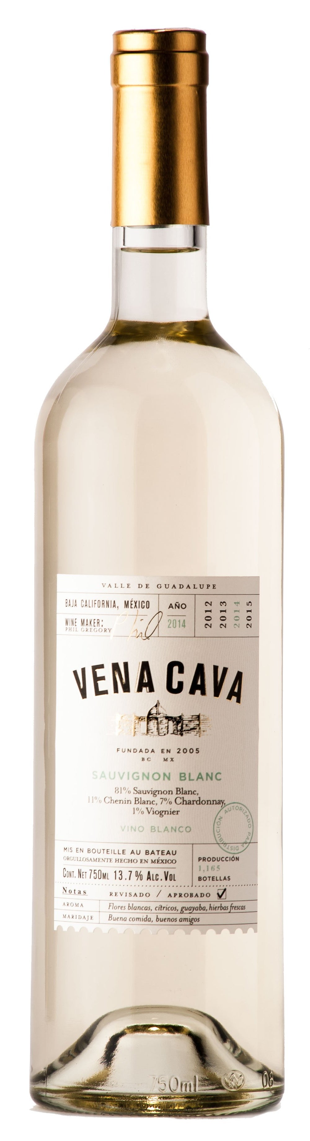 Vino Blanco Vena Cava Sauvignon Blanc 750 ml