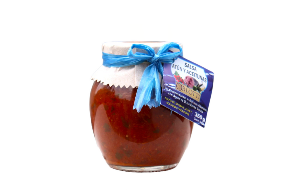 Salsa Orlotti Tipo Atun con Aceitunas 350 gr