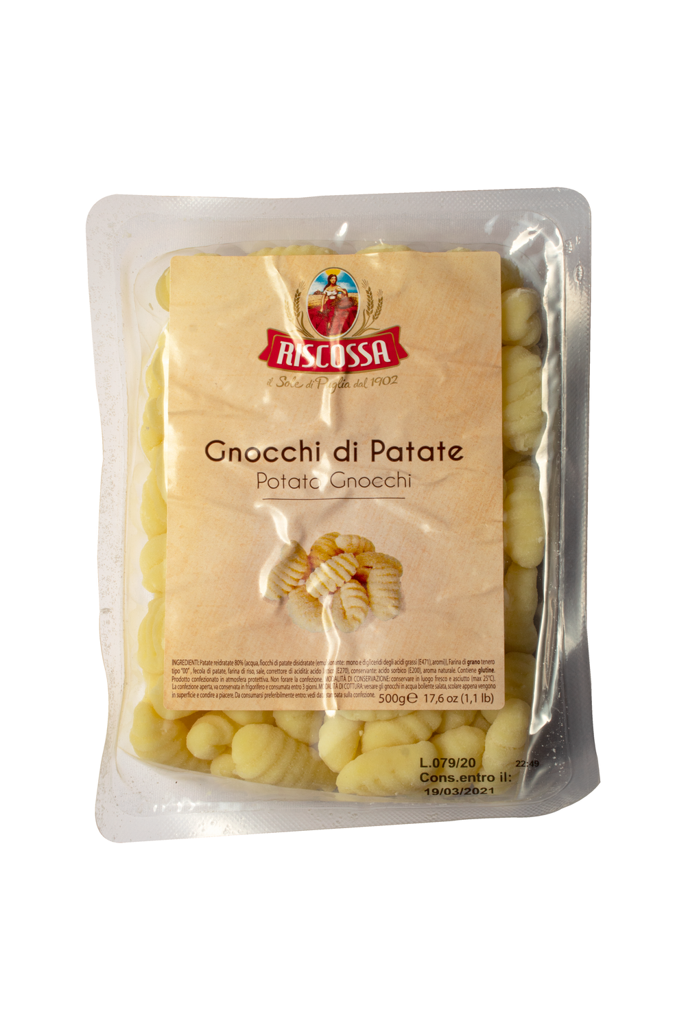 Gnocchi Riscossa con Papas 500 gr