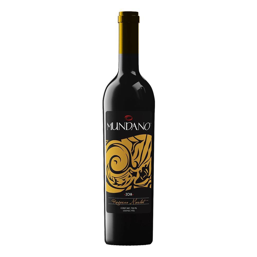 Vino Tinto Mundano Merlot Reserva 750 ml