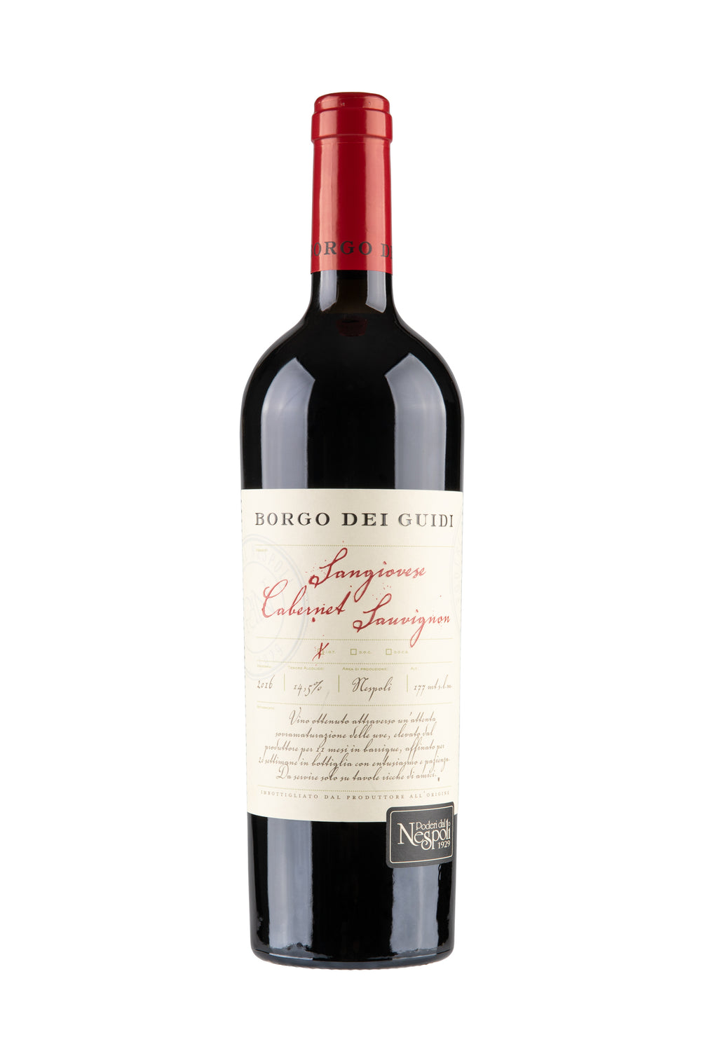 Vino Tinto Podderi dal Nespoli Borgo dei Guidi Rubicone IGT