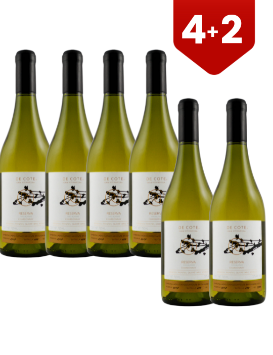 6X4 Vino Blanco De Cote Atempo Chardonnay 750 ml