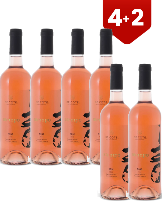 6X4 Vino Rosado De Cote Atempo 750 ml