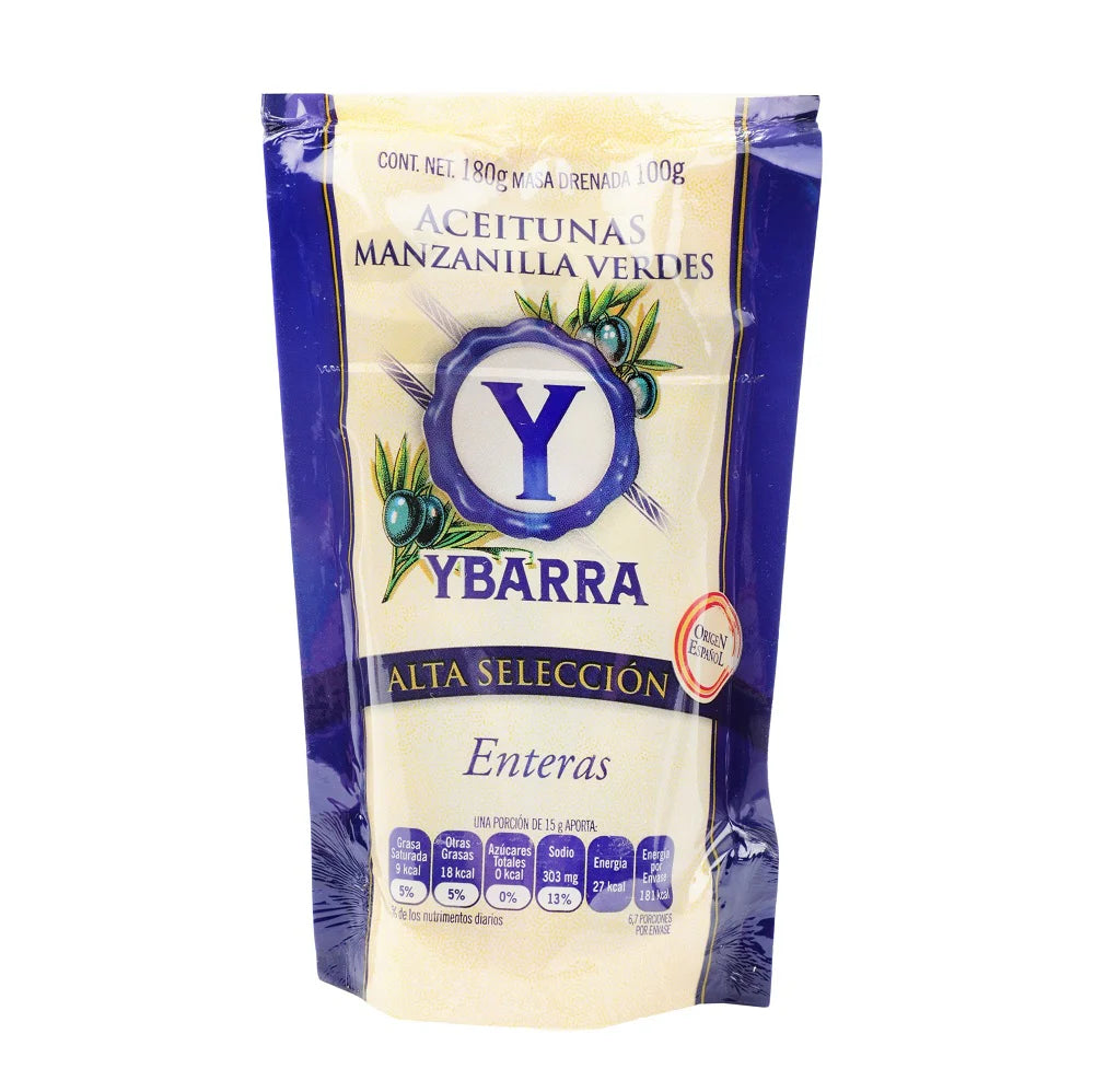 Aceitunas YBarra con Hueso Doy Pack de 180 g