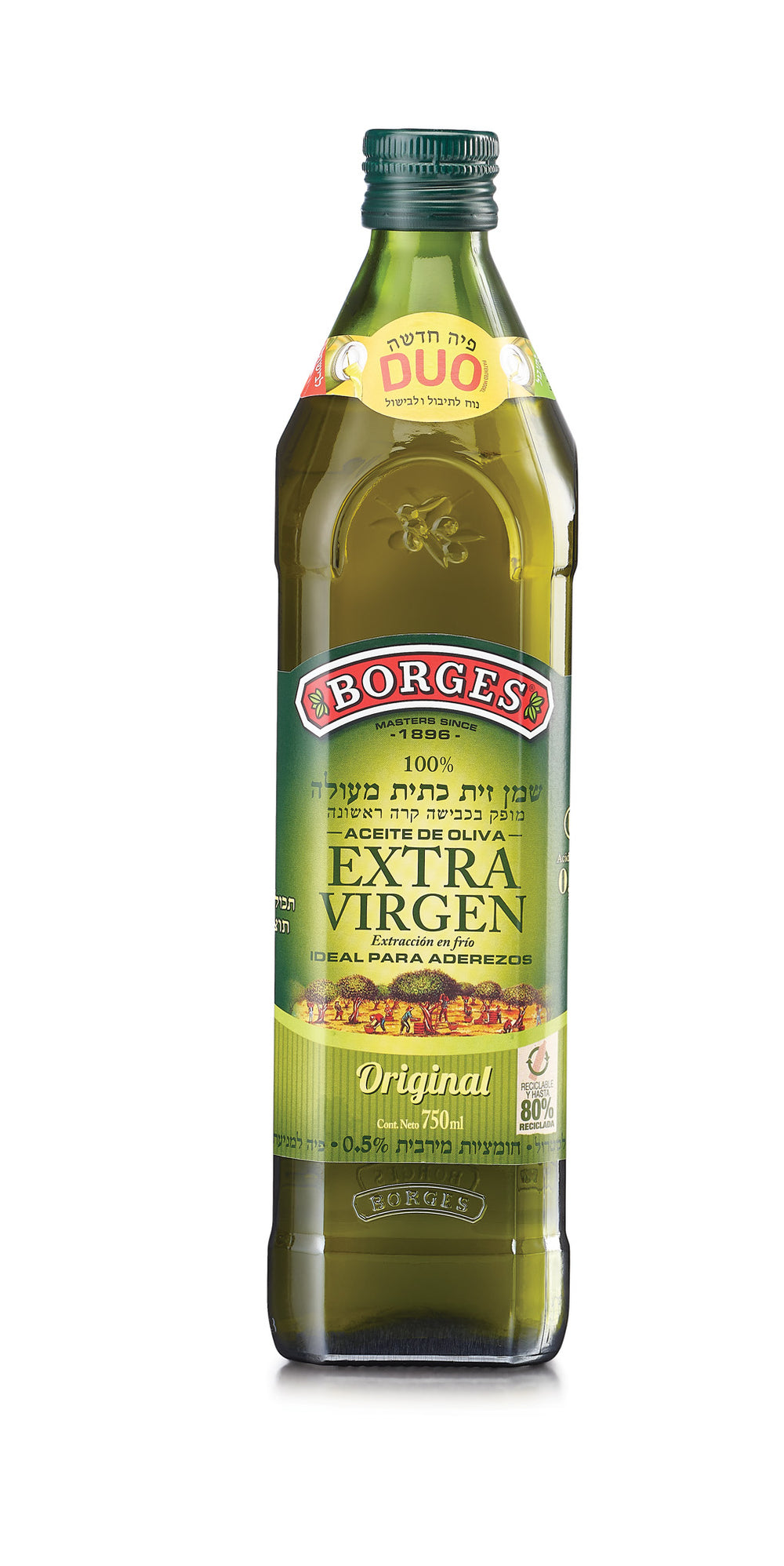 Borges Aceite de Oliva Extra Virgen Kosher 750 ml