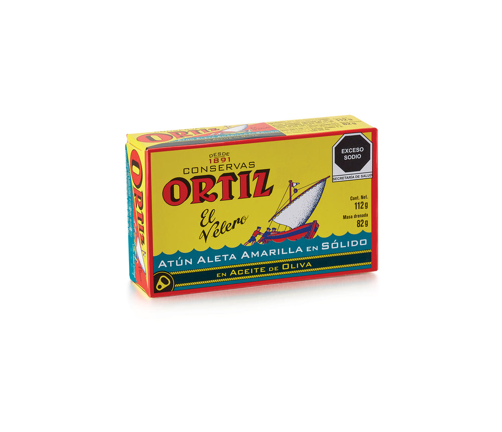 Ortiz Atún Blanco Aleta Amarilla en Aceite de Oliva 112 g