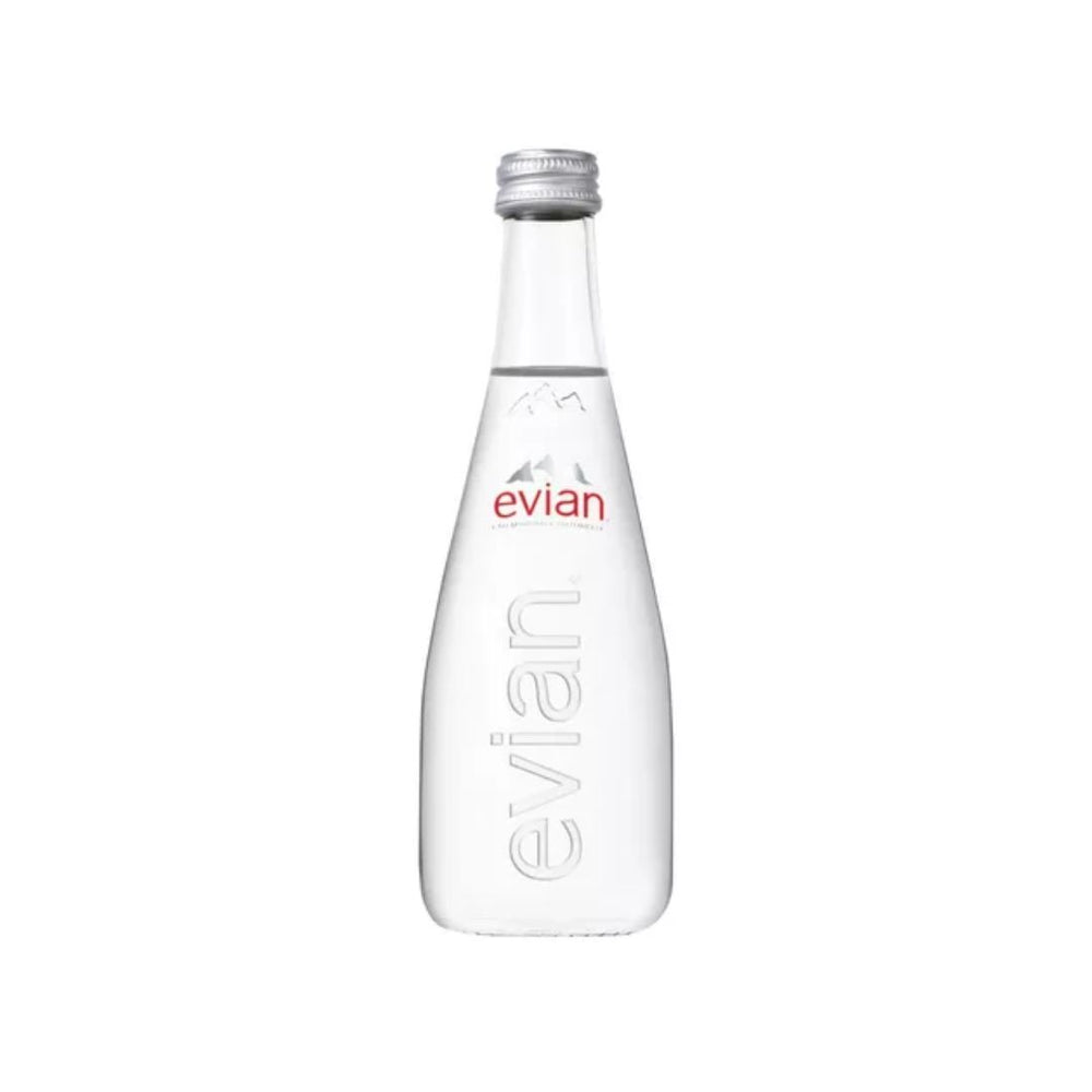 Botella de Agua Natural Evian Glass 330 ml