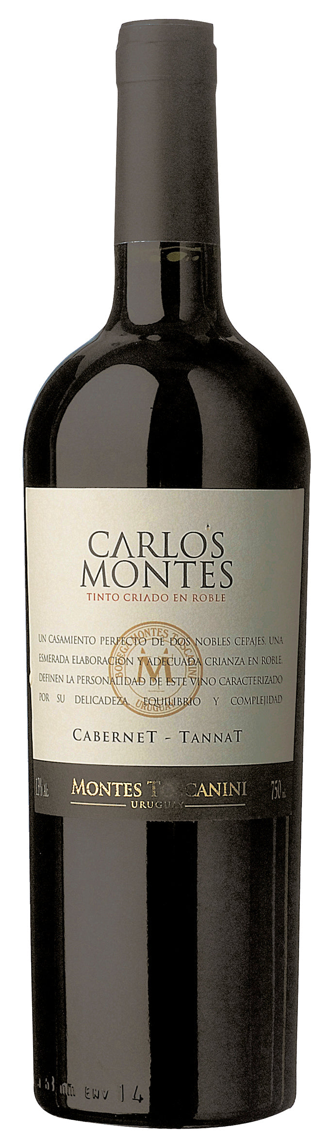 Vino tinto Montes Toscanini Carlos Montes Cabernet Tannat 375 ml