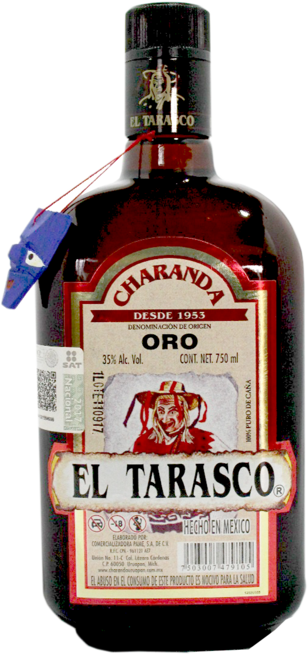 Charanda Casa Tarasco Oro 750 ml