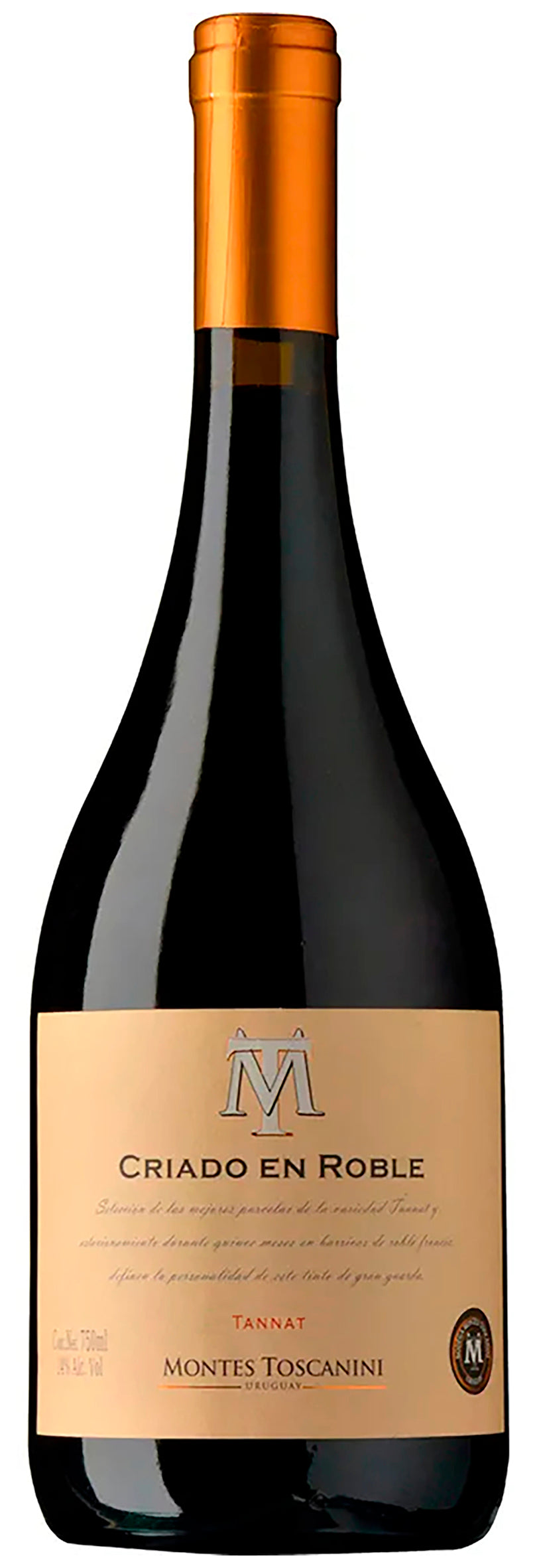 Vino Tinto Montes Toscanini Criado en Roble Tannat 750 ml