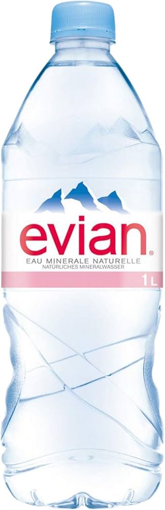 Botella de Agua Natural Evian Pet 1000 ml