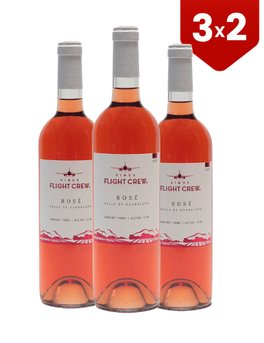 3X2 Vino Rosado Flight Crew Rose 750 ml
