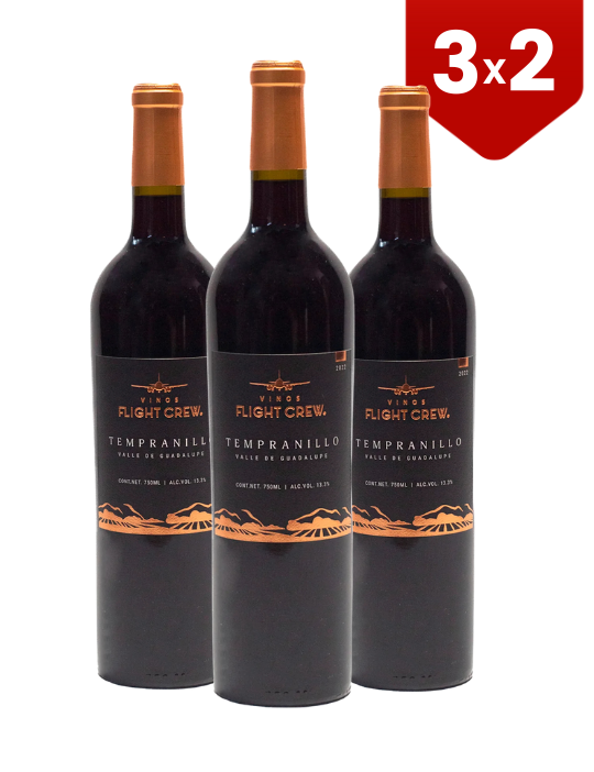 3X2 Vino Tinto Flight Crew Tempranillo 750 ml