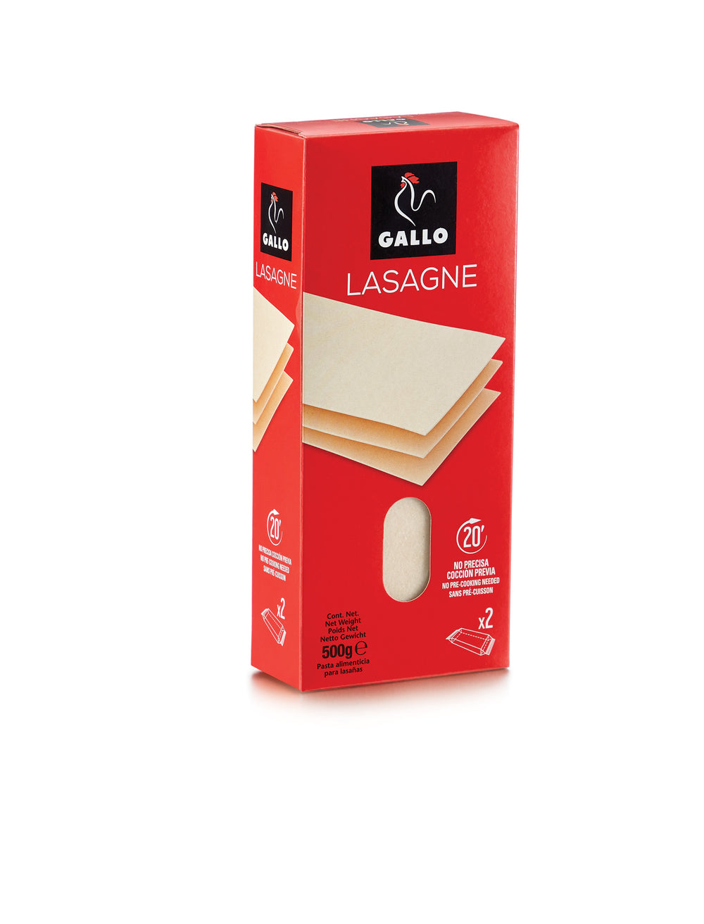 Gallo Lasaña Precocida 500 g