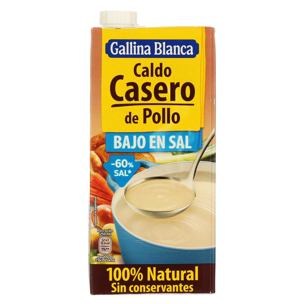 Gallina Blanca Caldo de Pollo Bajo en Sal 1 lt