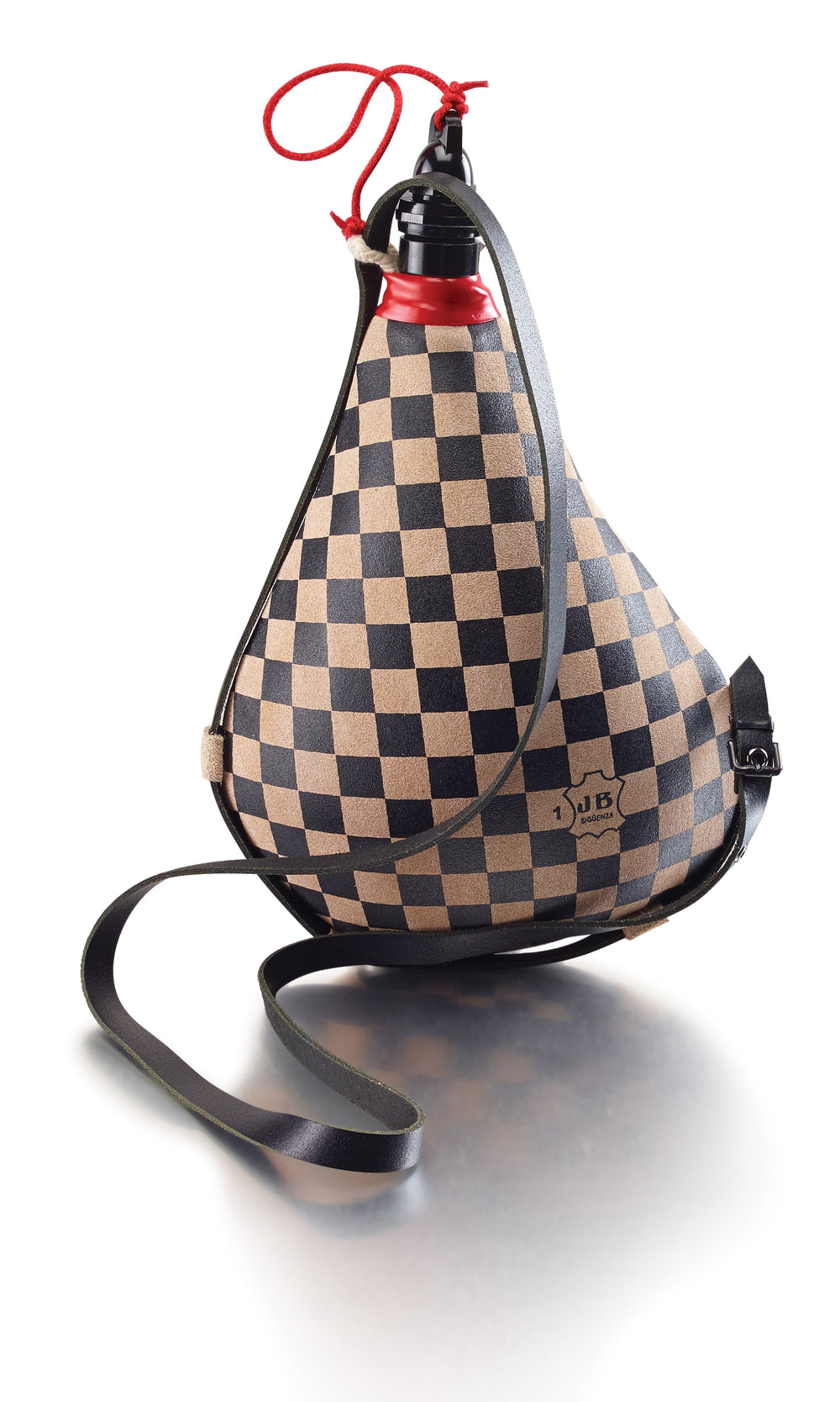 Jesus Blasco Bota de Vino de Latex Recta Cuadro Negro 1 lt