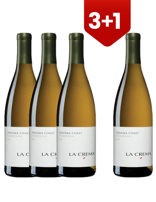 3+1 Vino Blanco La Crema Sonoma Chardonnay 750 ml