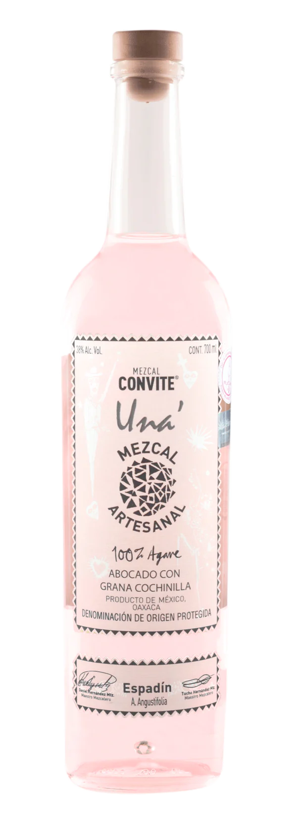 Mezcal Convite Espadin Abocado Con Grana Una' 375 ML