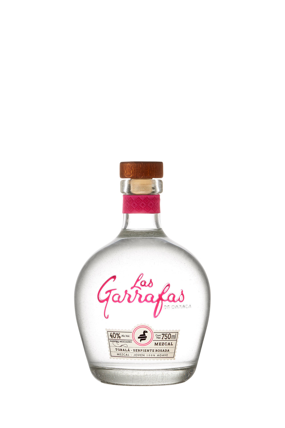 Mezcal Las Garrafas Serpiente Rosa 750 ml