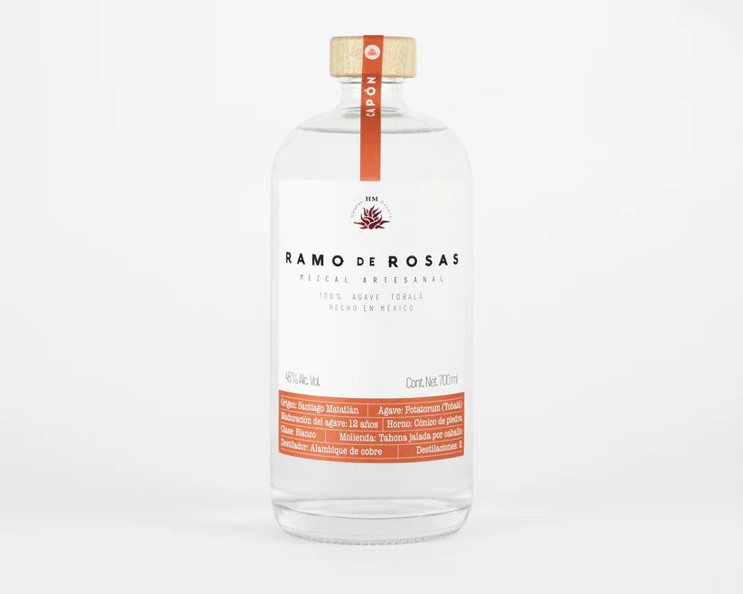 Mezcal Ramo de Rosas Tobala Capon 12 años 700 ml