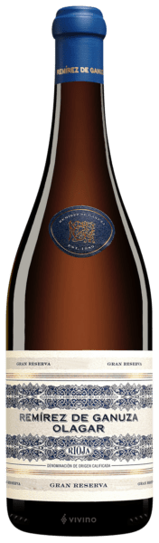 Vino Blanco Rremirez de Ganuza Olagar Gran Reserva 750 ml