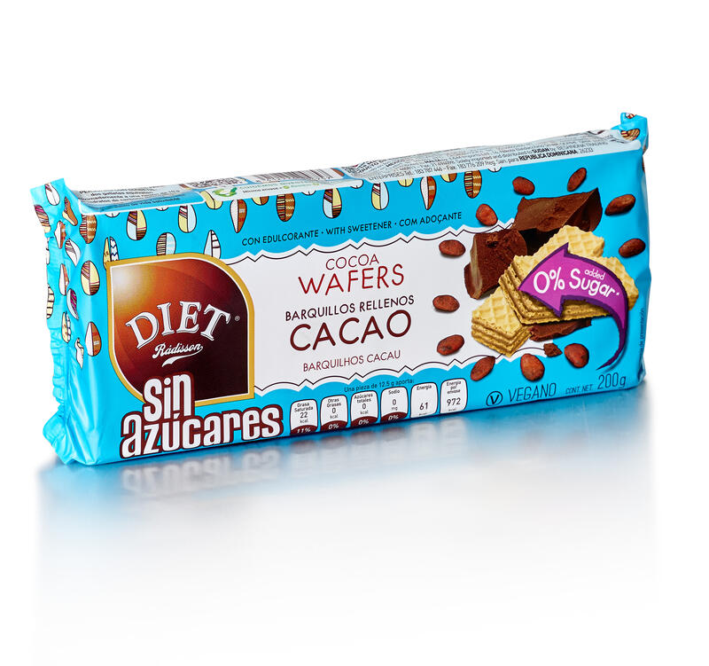 Diet Radisson Barquillos Rellenos de Cacao 200 g