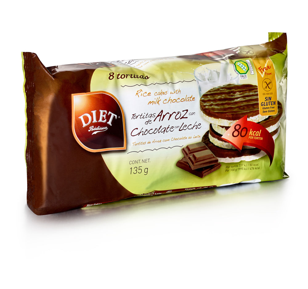Diet Radisson Tortitas de Arroz con Chocolate con Leche 135 g