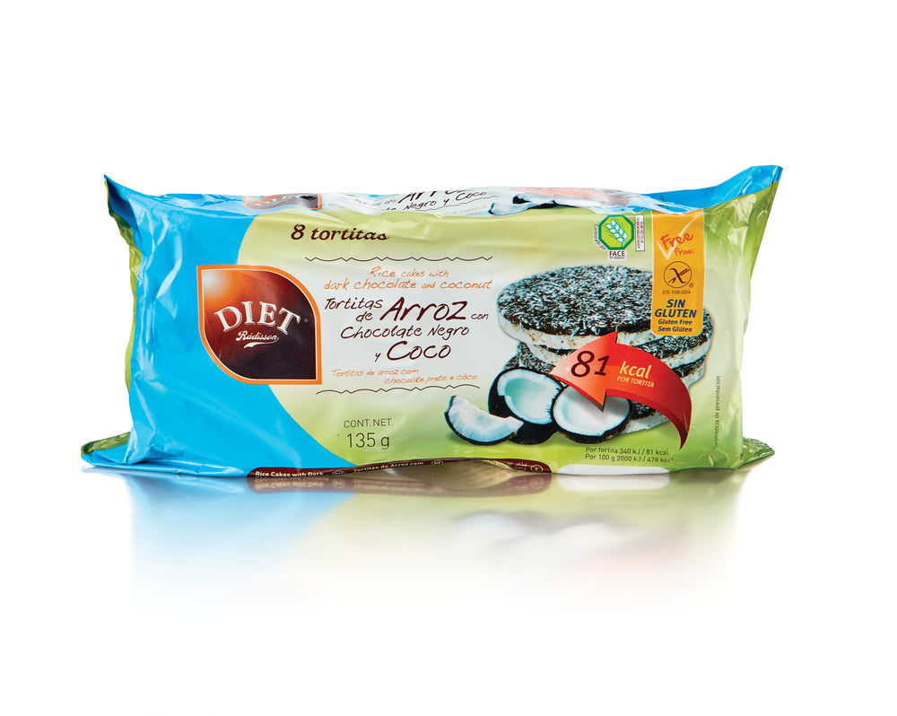 Diet Radisson Tortitas de Arroz con Chocolate y Coco 135 g