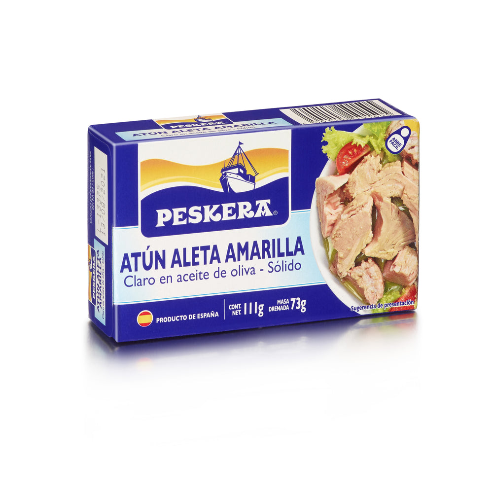 Peskera Atún Claro Aleta Amarilla en Aceite de Oliva 111 g