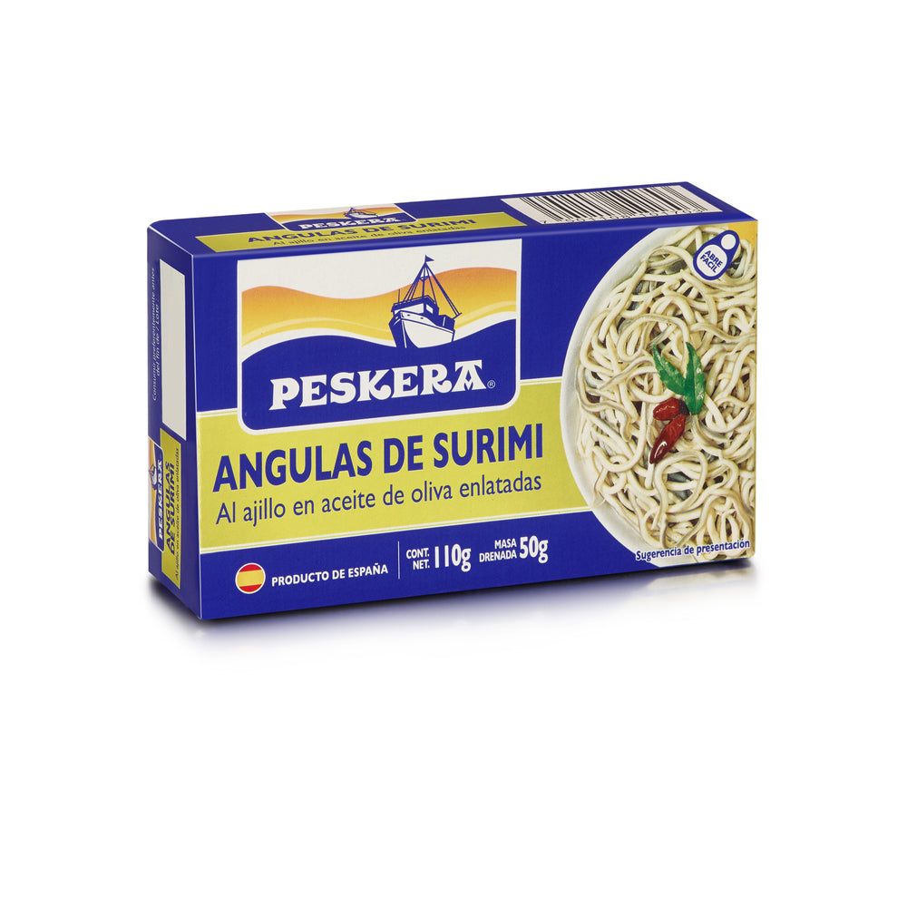 Peskera Angulas de Surimi al Ajillo en Aceite de Oliva 110 g