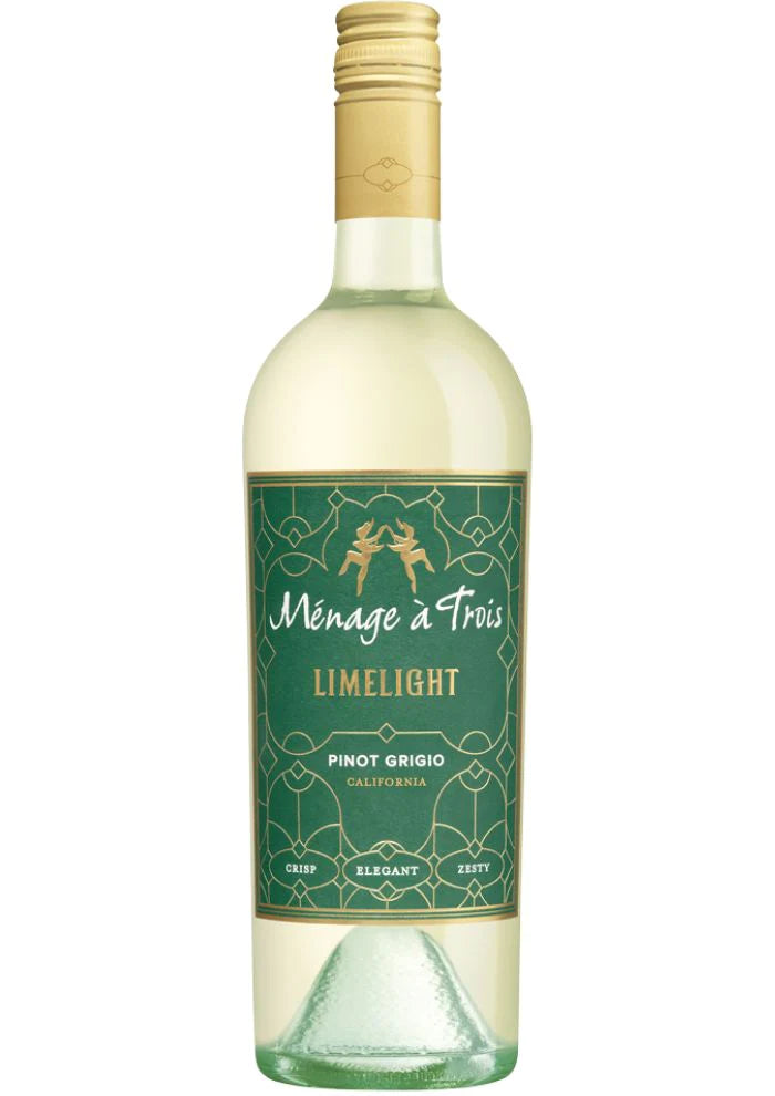 Vino Blanco Ménage à Trois Limelight Pinot Grigio 750ML