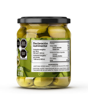 ACEITUNA VERDE CON HUESO EN ACEITE DE OLIVA 400 Gr