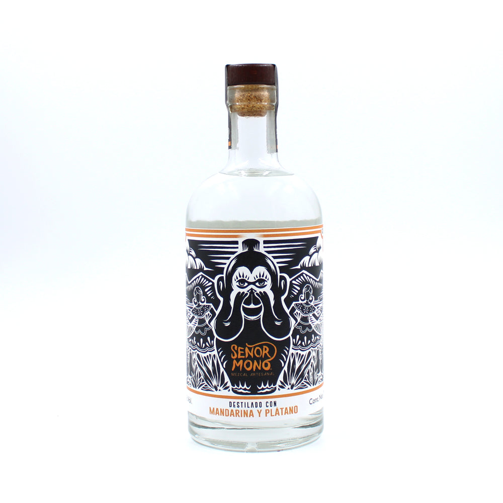 Mezcal Señor Mono. Mandarina y Platano 750 ml