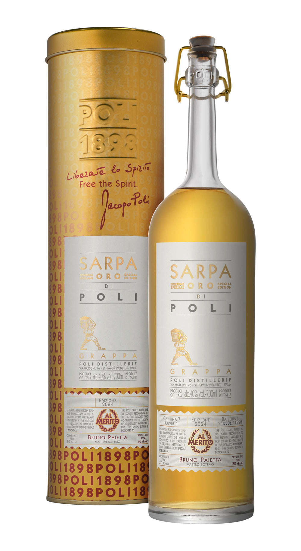 Grappa Poli Sarpa Oro