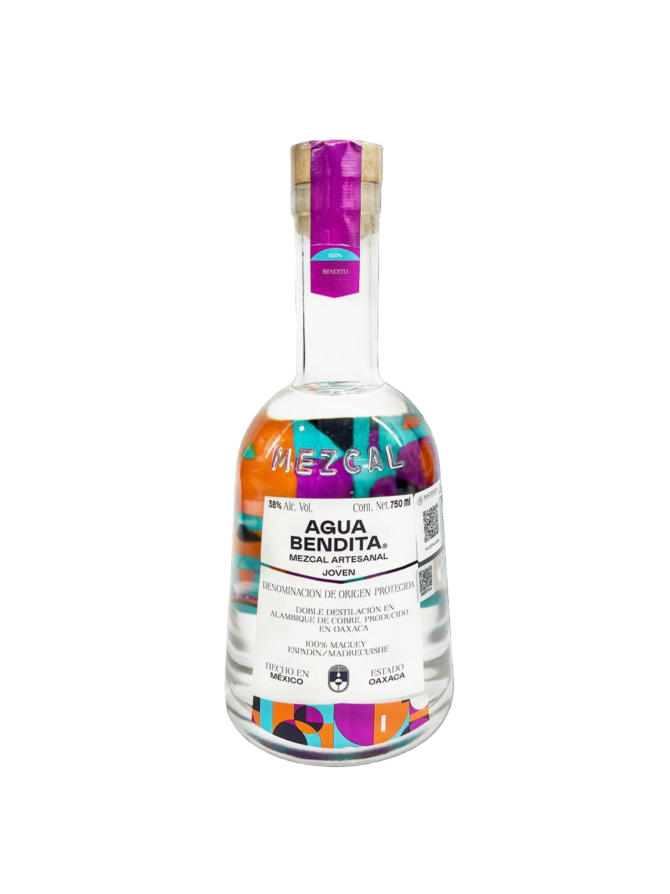 Mezcal Agua Bendita Joven 38° 750 ml