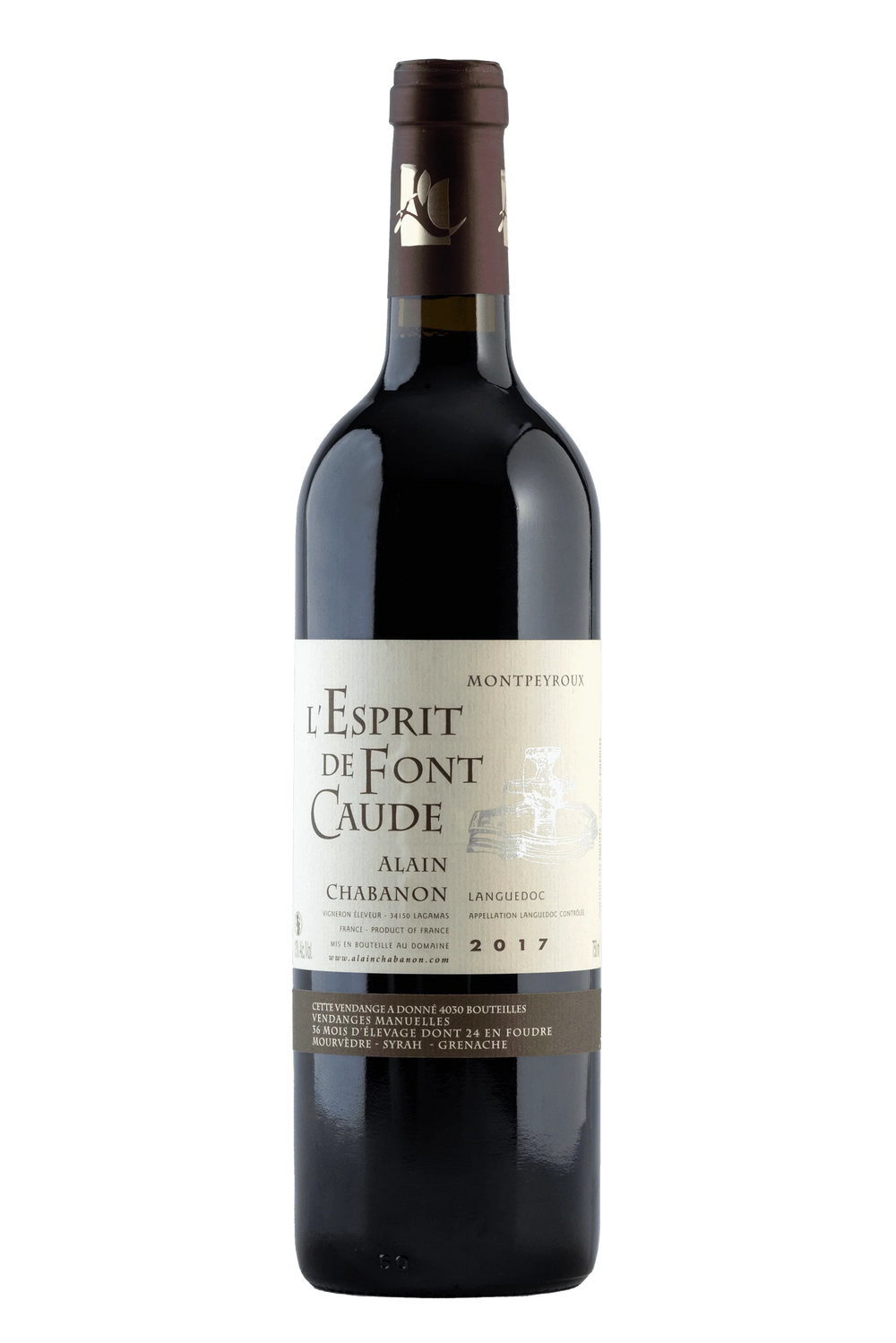 Vino Tinto Alain Chabanon L'Esprit de Font Caude 750 ml