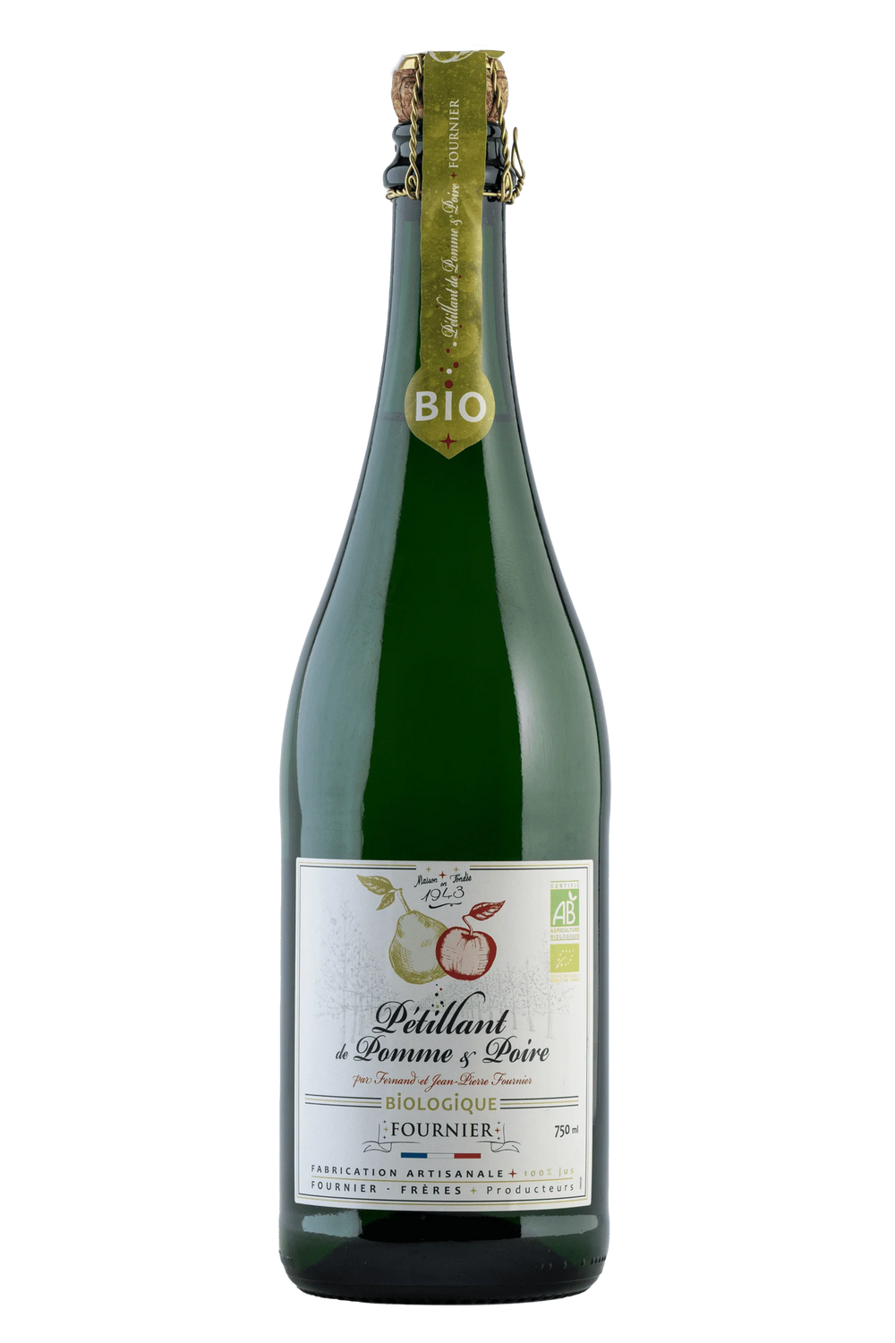Sidra Fournier Pétillant Pomme-Poire BIO 750 ml