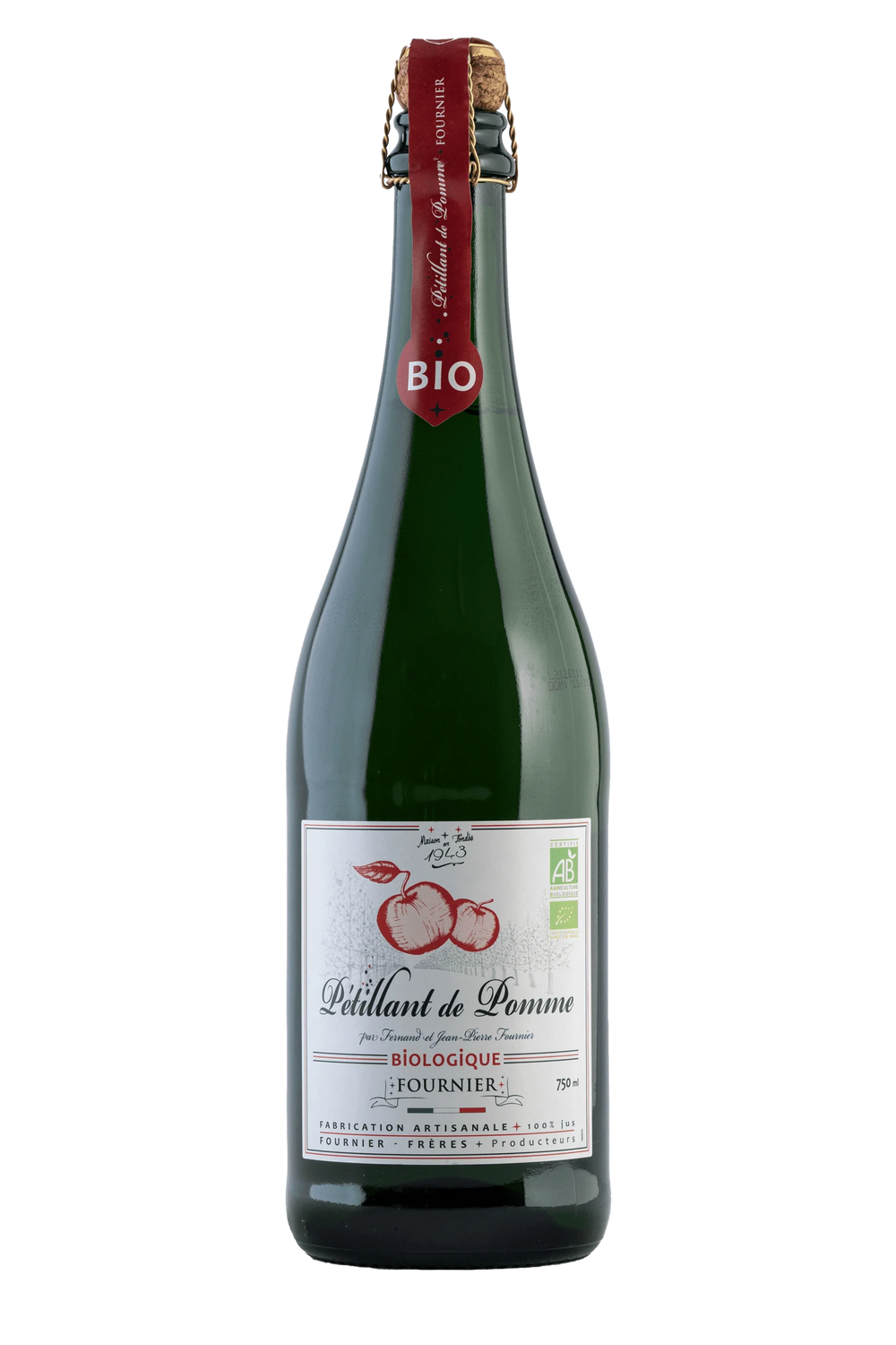 Sidra Fournier Pétillant Pomme BIO 750 ml