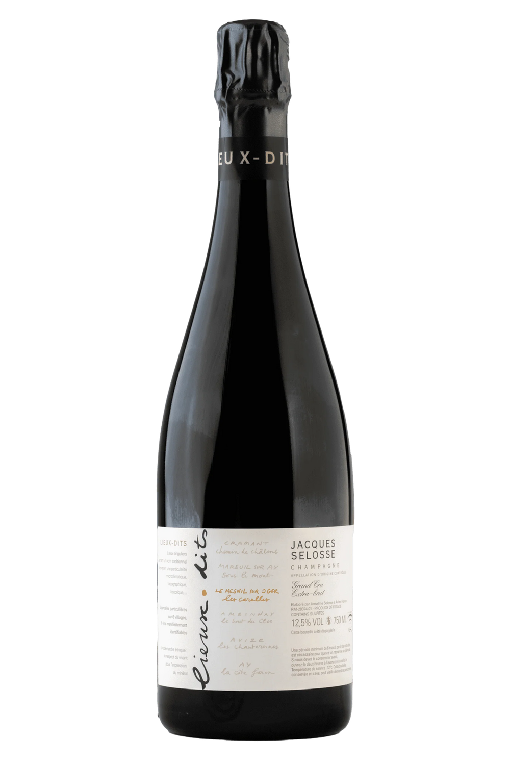 Champagne Jacques Selosse Lieux Dits Le Mesnil sur Oger Extra Brut 750 ml